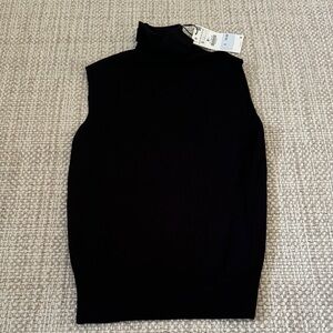 Zara Black Knit Turtleneck Top NWT women’s size small